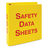 Ghs Sds Binder, 3 Rings, 2.5" Capacity, 11 X 8.5, Yellow/red Ghs Sds Binder, 3 Rings, 2.5" Capacity, 11 X 8.5, Yellow/red
