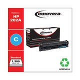 Remanufactured Cyan Toner Cartridge, Replacement For Hp 202a (cf501a), 1,300 Page-yield