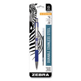 G-301 Retractable Gel Pen, Medium 0.7 Mm, Blue Ink, Stainless Steel/blue Barrel