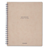 Collection Twinwire Notebook, 1 Subject, Wide/legal Rule, Tan/navy Blue Cover, 11 X 8.75, 80 Sheets