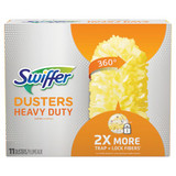 Heavy Duty Dusters Refill, Dust Lock Fiber, 2" X 6", Yellow, 33/carton