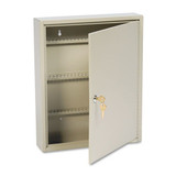 Uni-tag Key Cabinet, 110-key,steel, Sand, 14 X 3 1/8 X 17 1/8