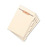 Stackable Folder Dividers W/ Fasteners, 1/5-cut Top Tab, Letter Size, Manila, 50/pack