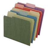 Earthwise By 100% Recycled Colored File Folders, 1/3-cut Tabs, Letter Size, Natural, 100/box