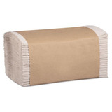 100% Recycled Folded Paper Towels, 1-ply, 8.62 X 10 1/4, Natural, 334/pk,12pk/ct