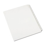 Preprinted Legal Exhibit Side Tab Index Dividers, Allstate Style, 25-tab, 176 To 200, 11 X 8.5, White, 1 Set