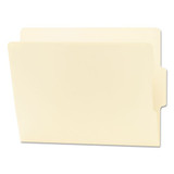 Heavyweight Manila End Tab Folders, 9" Front, 1/3-cut Tabs, Center Position, Letter Size, 100/box