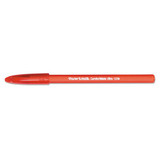 Comfortmate Ultra Stick Ballpoint Pen, Medium 1mm, Red Ink/barrel, Dozen
