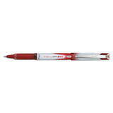 Vball Grip Liquid Ink Stick Roller Ball Pen, 0.5mm, Red Ink, Red/white Barrel