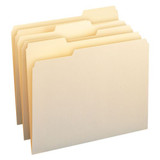Top Tab Manila File Folders, 1/2-cut Tabs, Assorted Positions, Legal Size, 11 Pt. Manila, 100/box