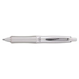 Dr. Grip Purewhite Retractable Ballpoint Pen, 1mm, Black Ink, White/crystal Barrel
