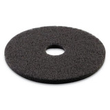 Stripping Floor Pads, 17" Diameter, Black, 5/carton