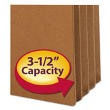 Redrope Drop Front File Pockets, 3.5" Expansion, Letter Size, Redrope, 25/box