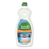 Natural Dishwashing Liquid, Fresh Lemon And Tea Tree, 22 Oz Bottle, 12/carton