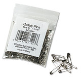 Safety Pins, Nickel-plated, Steel, 2" Length, 144/pack