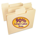 Supertab Top Tab File Folders, 1/3-cut Tabs, Legal Size, 14 Pt. Manila, 50/box