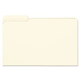 Reinforced Tab Manila File Folders, 1/3-cut Tabs, Left Position, Legal Size, 11 Pt. Manila, 100/box