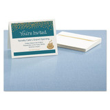 Textured Note Cards, Inkjet, 4 1/4 X 5 1/2, Uncoated White, 50/bx W/envelopes
