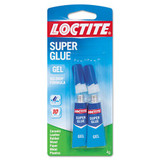 Super Glue Gel Tubes, 0.07 Oz, Dries Clear, 2/pack