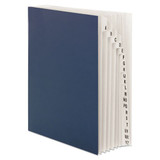 Expandable Indexed Sorter, A-z, Letter Size, Navy Blue