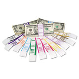 Currency Straps, Yellow, $1,000 In $10 Bills, 1000 Bands/pack