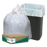 Linear-low-density Recycled Tall Kitchen Bags, 13 Gal, 0.85 Mil, 24" X 33", White, 150/box