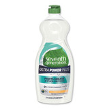 Natural Dishwashing Liquid, Ultra Power Plus, Fresh Citrus, 22 Oz Bottle