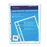 Rip Proof Reinforced Filler Paper, 3-hole, 8.5 X 11, Narrow Rule, 100/pack