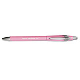 Flexgrip Elite Write For Hope Retractable Ballpoint Pen, 1mm, Black Ink/pack Barrel, Dozen