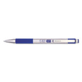 F-301 Retractable Ballpoint Pen, 0.7 Mm, Blue Ink, Stainless Steel/blue Barrel