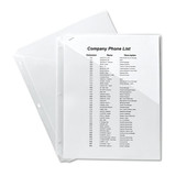 Binder Pockets, 3-hole Punched, 9 1/4 X 11, Clear, 5/pack