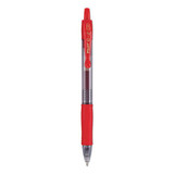 G2 Premium Retractable Gel Pen, 1mm, Red Ink, Smoke Barrel, Dozen