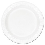 Concorde Foam Plate, 10 1/4" Dia, White, 125/pack, 4 Packs/carton