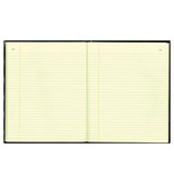 Texthide Record Book, Black/burgundy, 150 Green Pages, 10 3/8 X 8 3/8