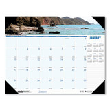 Recycled Coastlines Photographic Monthly Desk Pad Calendar, 18.5 X 13, 2021