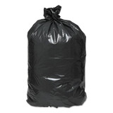 Linear Low Density Recycled Can Liners, 60 Gal, 1.25 Mil, 38" X 58", Black, 100/carton