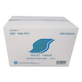Small Roll Bath Tissue, Septic Safe, 1-ply, White, 1000 Sheets/roll, 96 Rolls/carton