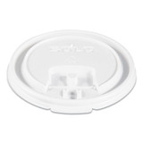 Lift Back And Lock Tab Cup Lids, For 8oz Cups, White, 100/sleeve, 10 Sleeves/ct