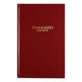 Standard Diary Daily Diary, Recycled, Red, 12.13 X 7.69, 2021