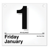 Today Is Daily Wall Calendar Refill, 8.5 X 8, White, 2021