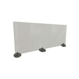 Desktop Free Standing Acrylic Protection Screen, 23.75 X 5 X 59, Frost