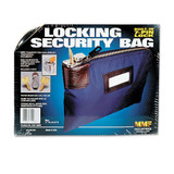 Seven-pin Security/night Deposit Bag W/2 Keys, Nylon, 8 1/2 X 11, Navy