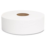 Jrt Jumbo Bath Tissue, Septic Safe, 1-ply, White, 10" Dia, 6 Rolls/carton