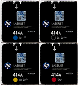 Original HP 414A SET | W2020A W2021A W2022A W2023A | LaserJet Toner Cartridges - Black, Cyan, Magenta, Yellow