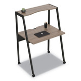 Kompass Flexible Home/office Desk, 33w X 23.4d X 48h, Mocha