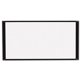 Cubicle Workstation Dry Erase Board, 36 X18, Black Aluminum Frame