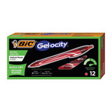 Gel-ocity Quick Dry Retractable Gel Pen, Fine 0.7mm, Red Ink/barrel, Dozen