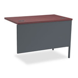 Metro Classic Series Workstation Return, Left, 42w X 24d, Mahogany/charcoal