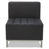 Alera Qub Series Armless L Sectional, 26.38w X 26.38d X 30.5h, Black