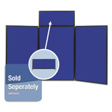 Show-it! Display System, 72 X 36, Blue/gray Surface, Black Frame